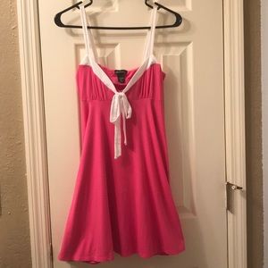 Bright Pink Baby Doll Dress